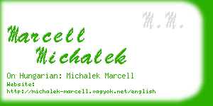 marcell michalek business card